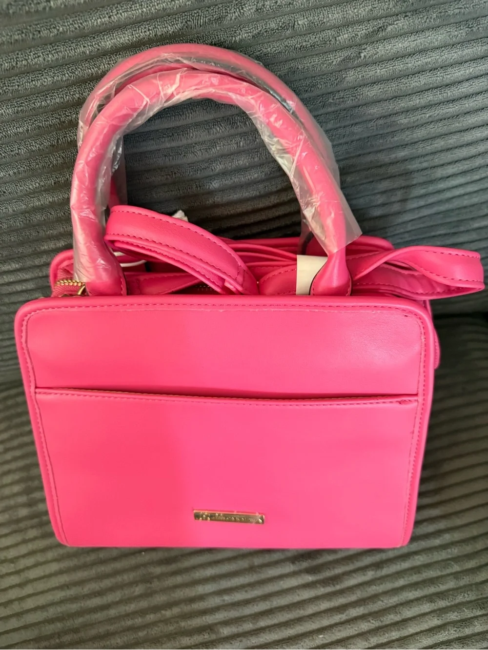 Jessica Simpson Pink Quilted Top-Handle Satchel - Brand New